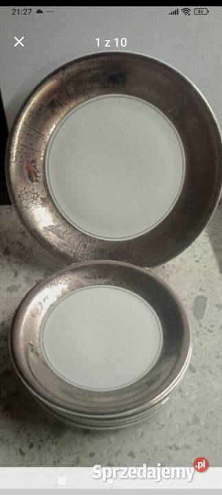 Talerze Wawel motyw myśliwski Porcelana i szkło Warszawa sprzedam