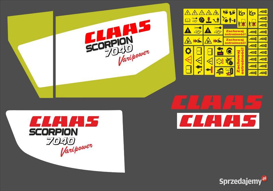 Naklejki Claas scorpion 7040 zamienniki Pozostałe kujawsko-pomorskie Bydgoszcz