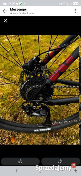 XC 290 Comp posiada widelec poduszkowy o skoku pomorskie Prabuty