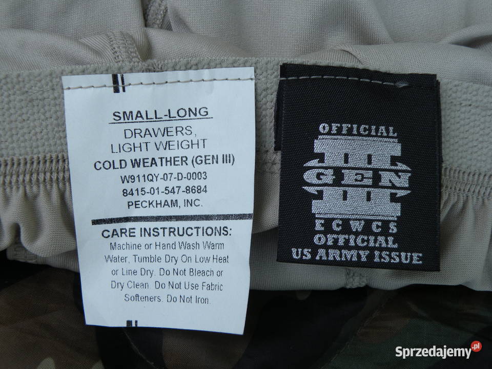 Ocieplacz ECWCS lvl1a gen III POLARTEC small Militaria Wrocław sprzedam