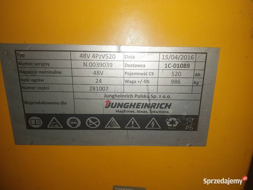 Sprzedam wózek widłowy Jungheinrich