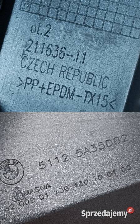 BMW 1 IV F70 OSŁONA DOKŁADKA ZDERZAKA PRAWY TYŁ osobowe Pleszew
