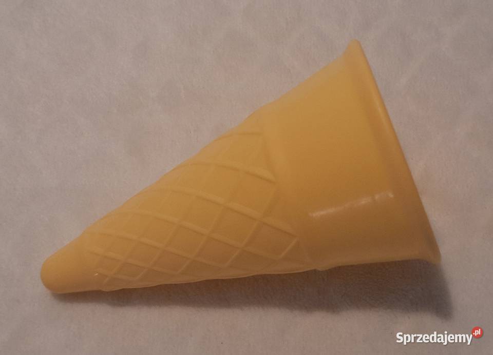 Rożek lody plastikowy sztuczny wafelek 11 Czeladź