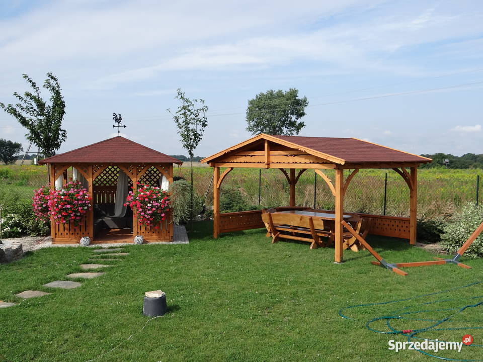Aktana ozdobna wiata drewniana drewniany garaż śląskie