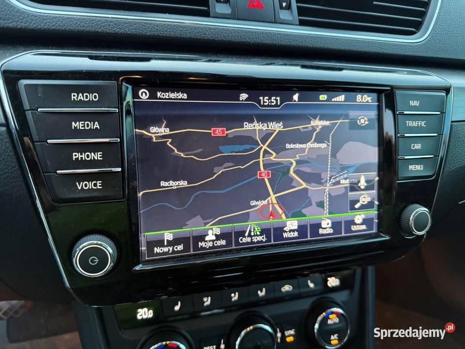 Skoda Superb 20TDI 190 DSG Wsiadać i jechać wielofunkcyjna kierownica