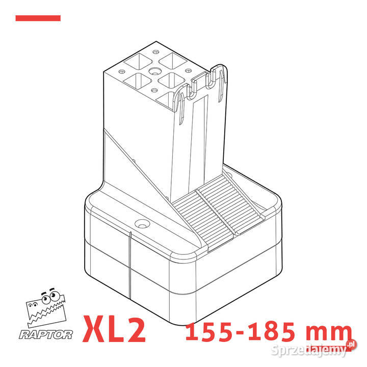 Wspornik tarasowy klinowy 155185 mm do legarów
