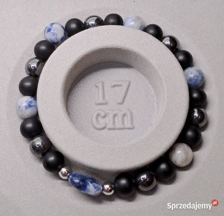 Bransoletka z sodalitu SODALIT serce kulka 492 mazowieckie Warszawa