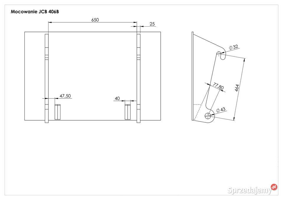SONAROL Przejściówka Adapter Redukcja JCB 406 B Lubliniec