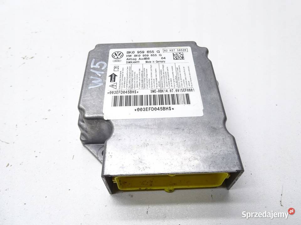 SENSOR MODUŁ PODUSZEK AIRBAG 8K0959655G AUDI A5