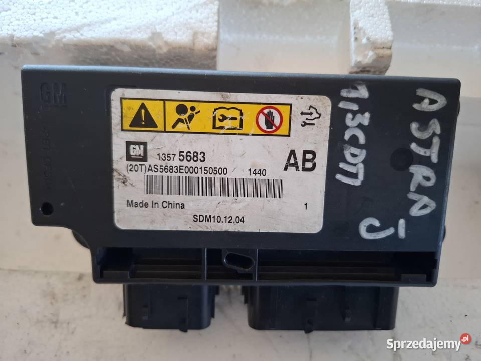 OPEL ASTRA J moduł poduszek 13575683 Kielce