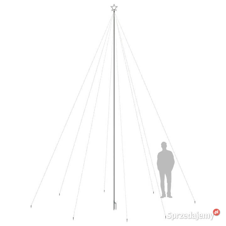 Choinka z lampek 1300 zimnych białych diod LED 8 Pozostałe mazowieckie sprzedam