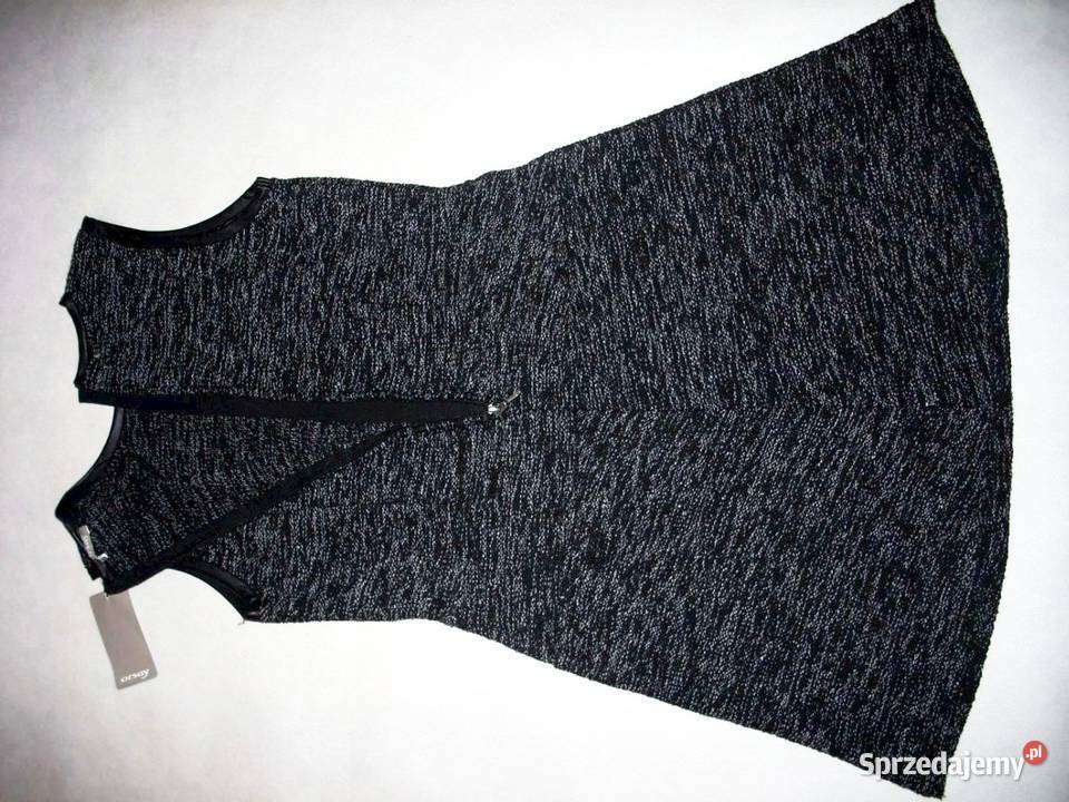 ORSAY sukienka czarna dzianinowa Melanż 38 40 małopolskie Nowy Sącz