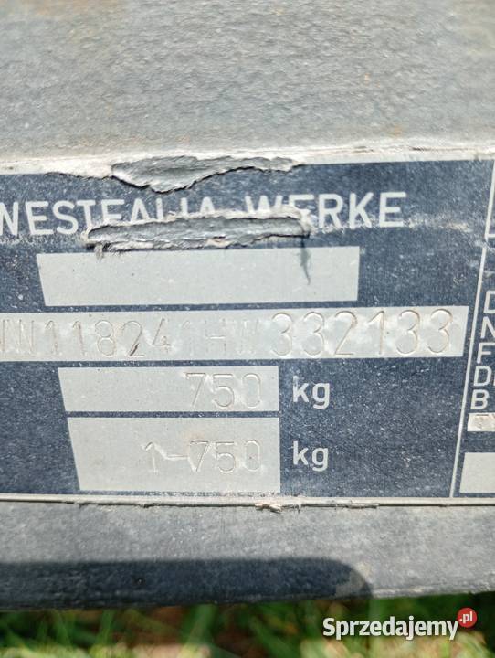 Przyczepka Westfalia łódzkie Glinnik