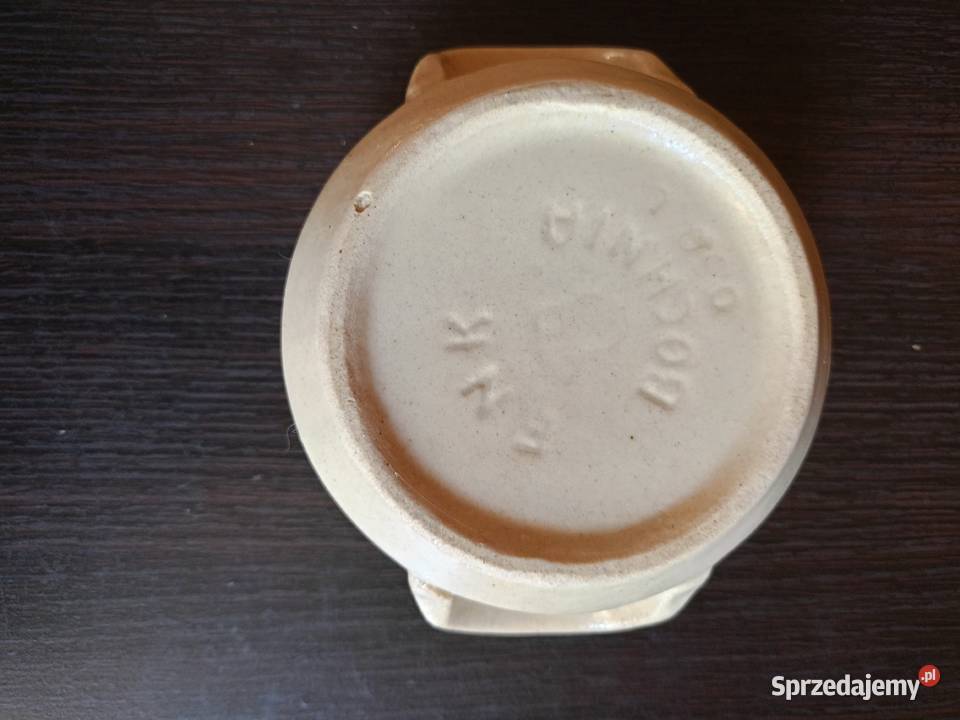 Komplet dzbanek ceramiczny i tzw bulionówka z Łódź