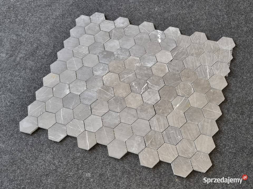 MOZAIKA MARMUROWA PIETRA GRAY HEXAGON MATOWA Bielawa
