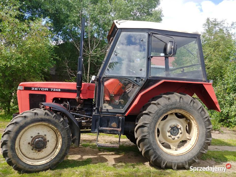 Zetor 7245 Zarejestr 5245 Piękny 1989r Ursus wielkopolskie Śmigiel