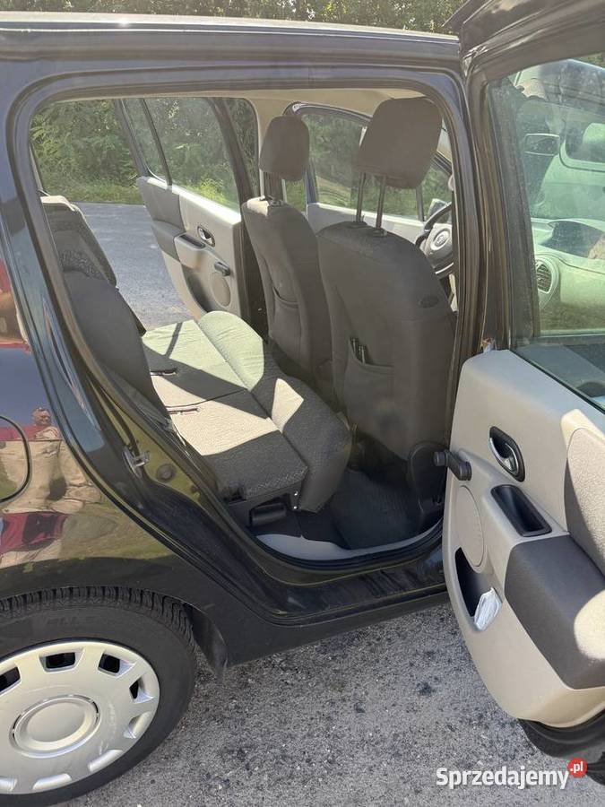Renault Modus 16 16V 110 2004 r 235 000 Czarny nieuszkodzony Modus Błażejewo sprzedam