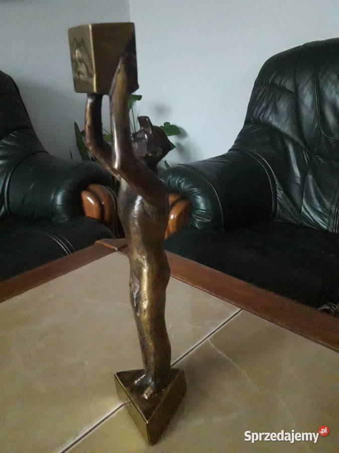 Statuetka z brązu mosiądzu Mclane Polska Janów Lubelski