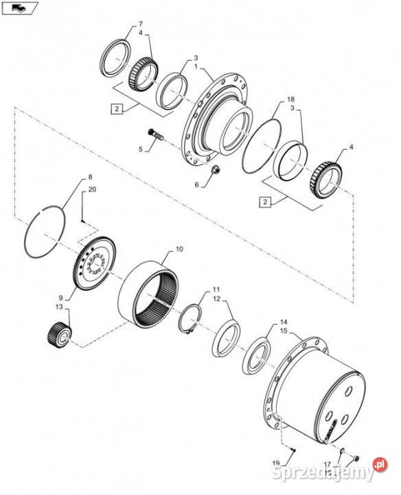 Holland T6090 T6070 Wspornik 87674607
