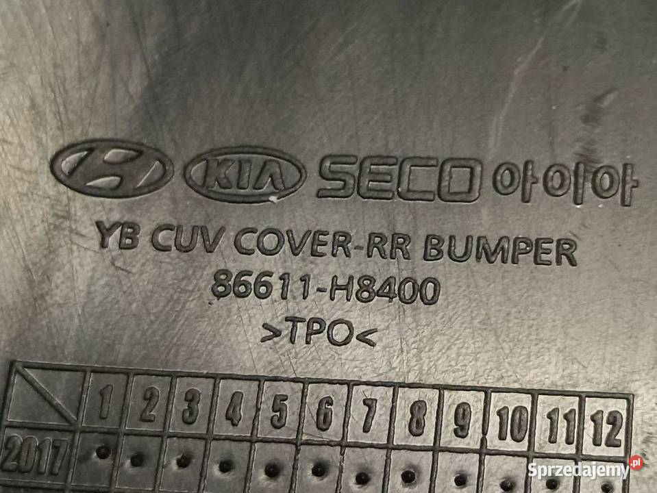KIA STONIC 18 ZDERZAK TYŁ 86611H8400 osobowe Pleszew