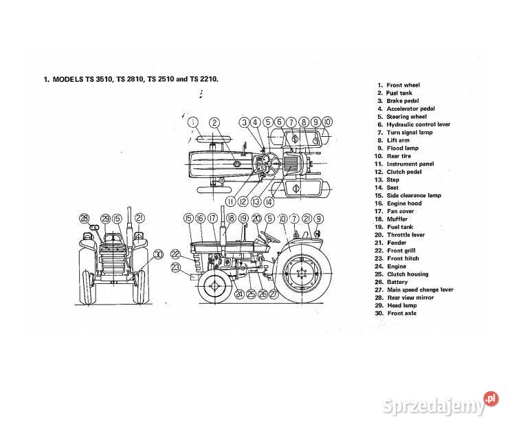 ISEKI TS 3510 2810 2510 2210 2200 1910 1610 Kielce sprzedam