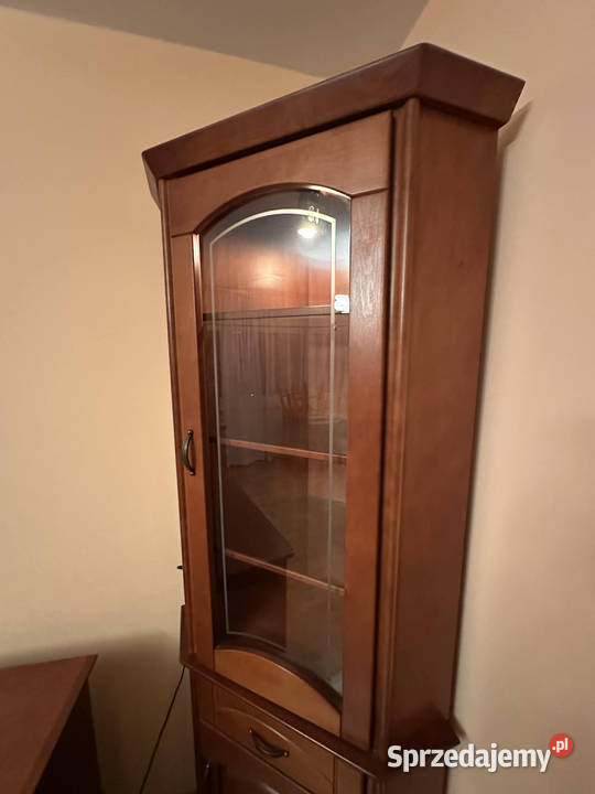 Witryna narożna drewniana 50cm Warszawa