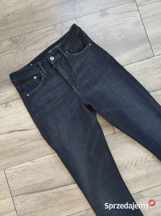 Czarne spodnie dzinsowe Wysoki stan HM Trousers