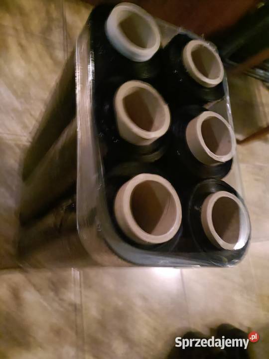 Folia stretch ręczna czarna 25 gruba rolka 120 łódzkie Radomsko