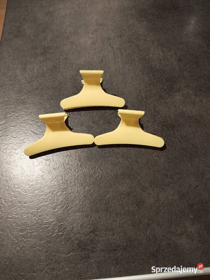 Spinka spinki klamry do włosów żółte 3 sztuki Akcesoria do włosów zachodniopomorskie