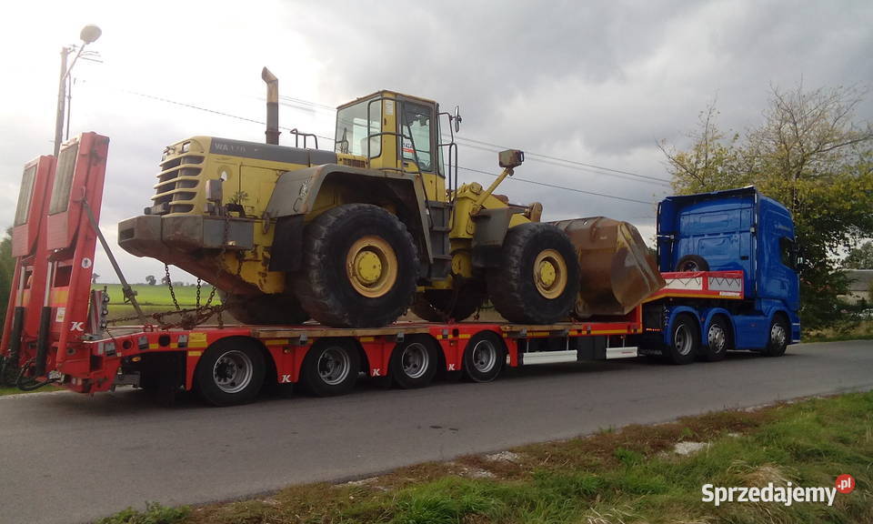 Transport Niskopodwoziowy koparek maszyn mazowieckie Warszawa