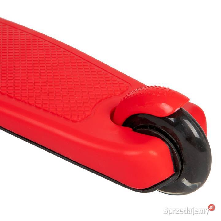 Czerwona balansowa hulajnoga składana trójkołowa Rolki, wrotki i hulajnogi Poznań