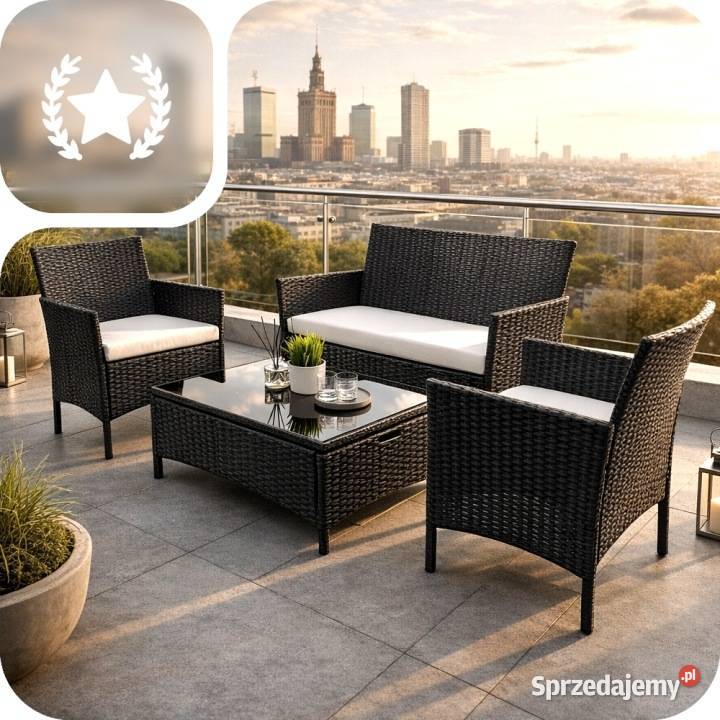 Zestaw Mebli Ogrodowych Technorattan Sofa Fotele Biłgoraj