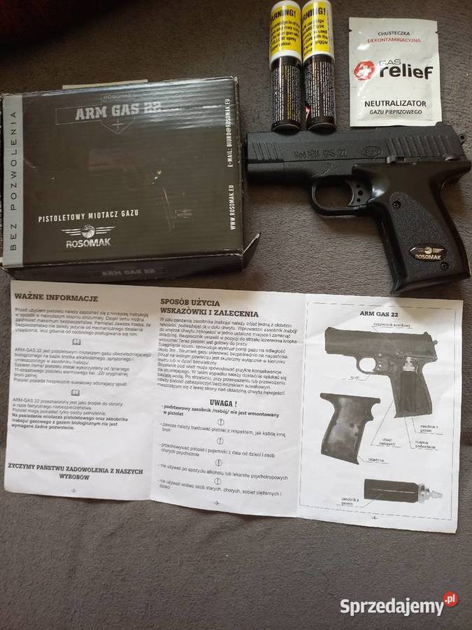 PISTOLET miotacz gazu ROSOMAK 22 Mława