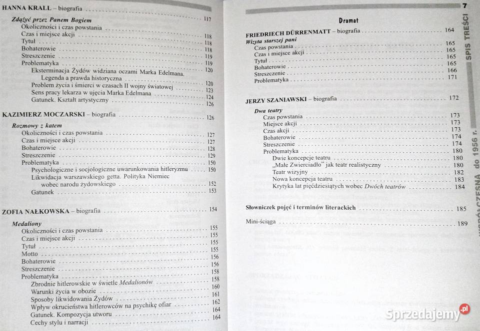 Polska literatura współczesna do 1956 r Chełm sprzedam