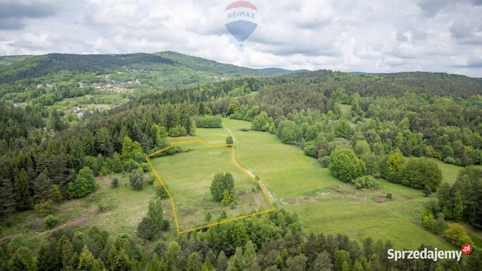Piękna działka z widokiem na Babią Górę małopolskie Krzeszów sprzedam