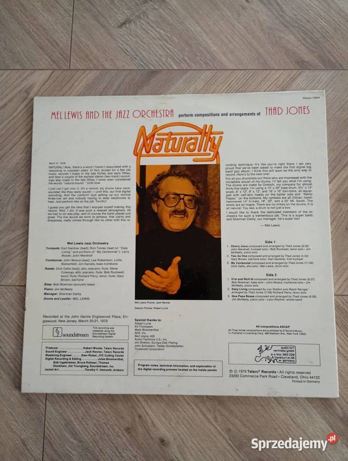 Mel Lewis and The Jazz Orchestra Naturally Winyl płyta winylowa