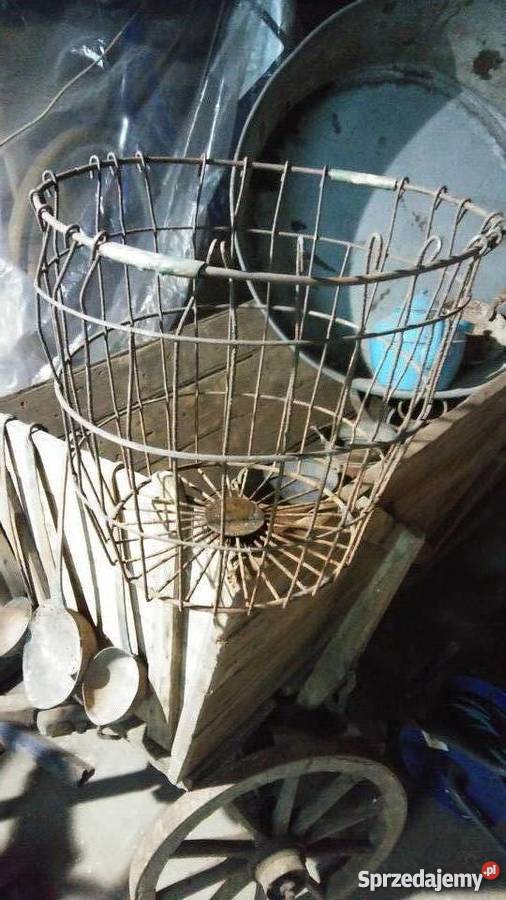 Stary kosz druciany Sosnowiec