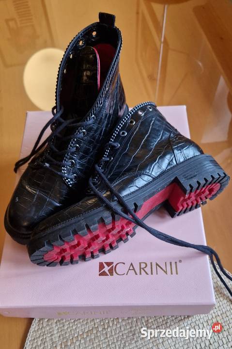 Botki damskie Carinii sznurowane wysokie stan b Lublin