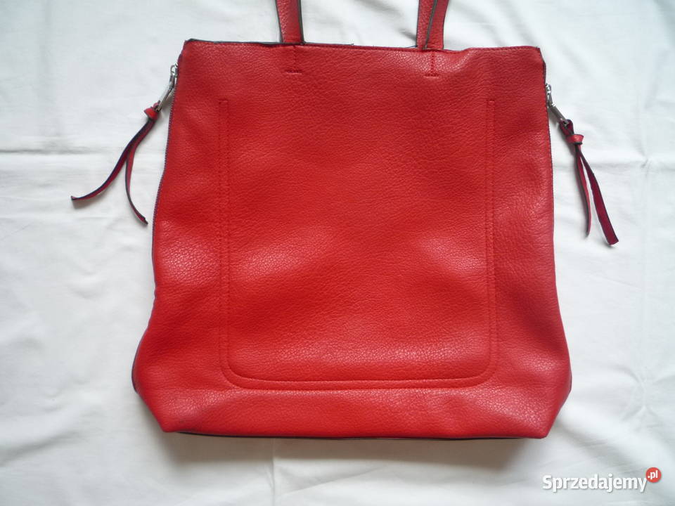 Czerwona torebka Pojemna Duża Mieści format A4 Szczecin