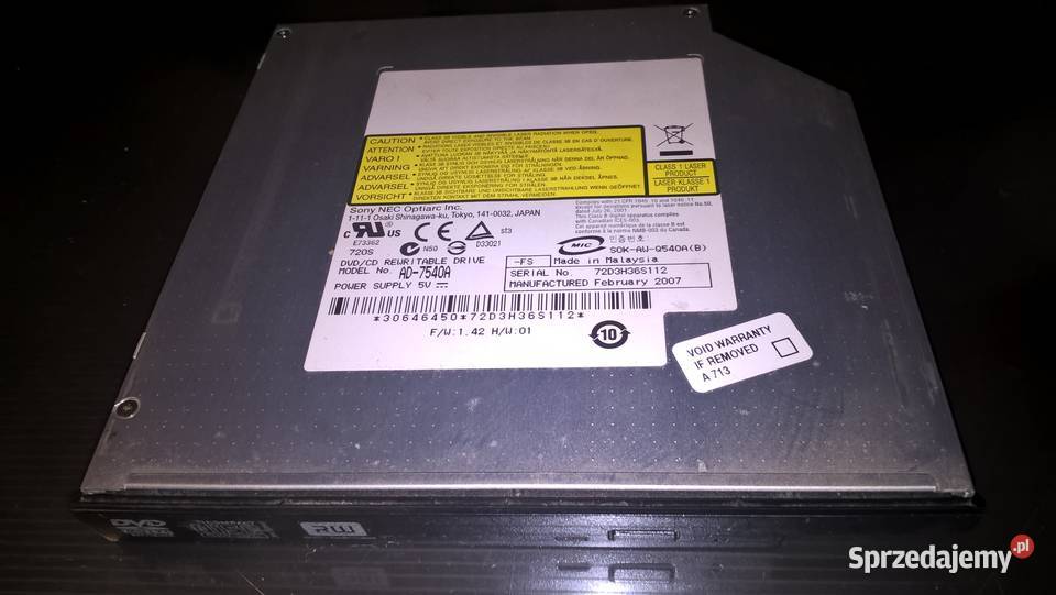 Nagrywarka DVD Sony Optiarc AD7540A Kraków