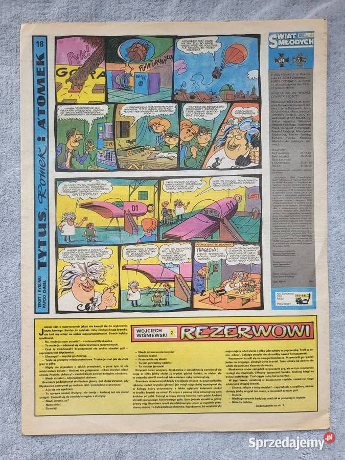 Świat Młodych 1151978 serial Lalka komiks Tytus Gdynia sprzedam