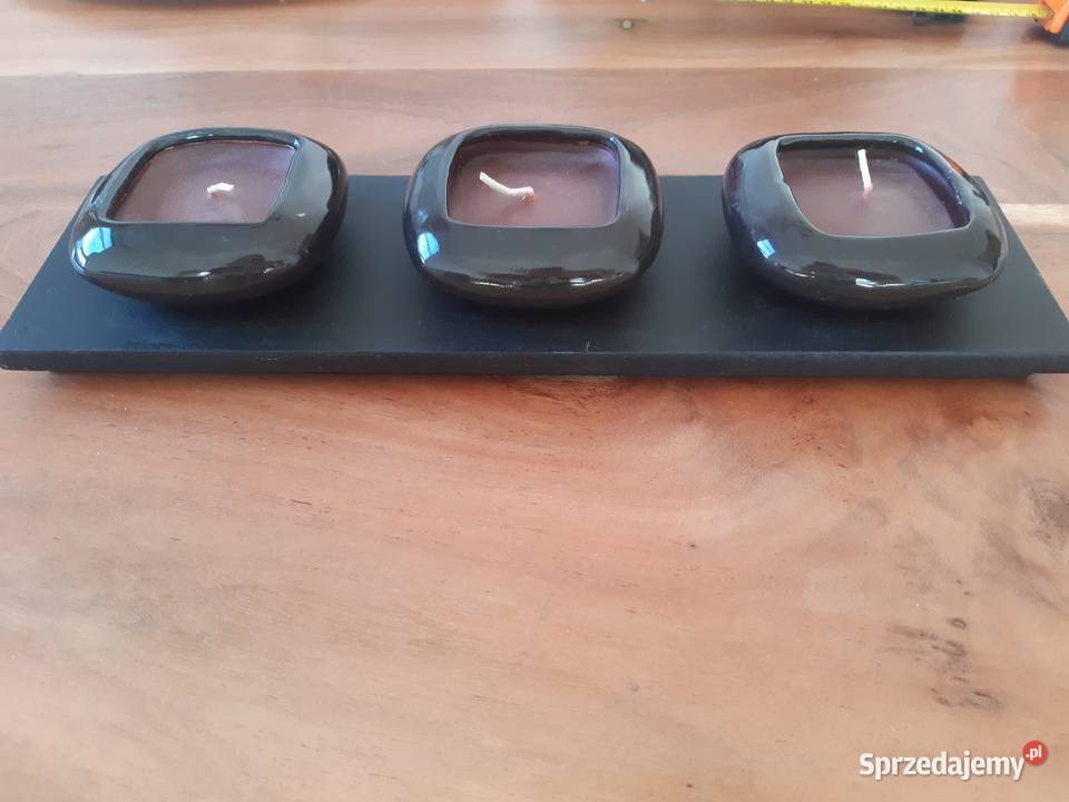 Świecznik z podstawką styl japoński Świeczki Pozostałe Warszawa