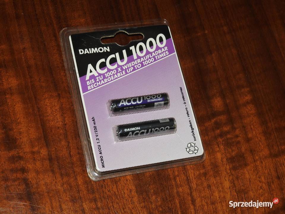 Akumulatorki Daimon Accu 1000 RX03 12V 220 mAh Przemyśl