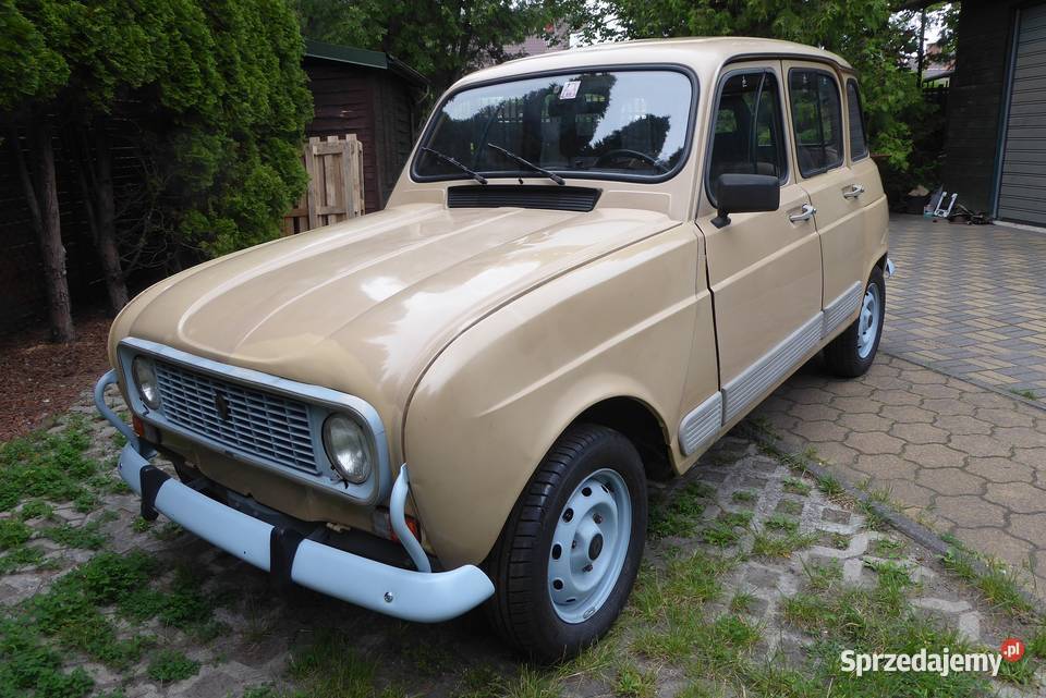 Renault 4 GTL na żółtych 11 34 1987 r dożywotni Pruszków
