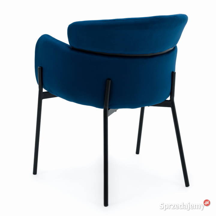 Krzesło Tapicerowane Bolzano Granatowe Wysyłka Tarchały Małe