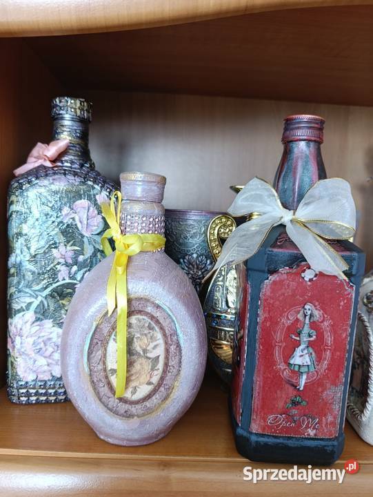 Wyprzedaż butelek decoupage Wieliczka