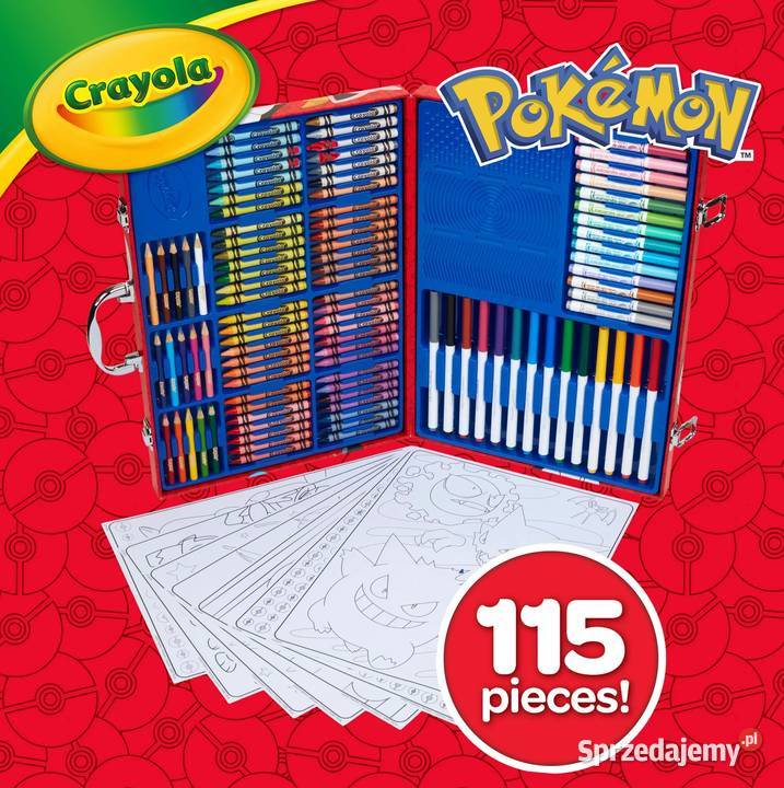 Pokemony Zestaw Plastyczny Crayola w Walizce 155 Mogilany