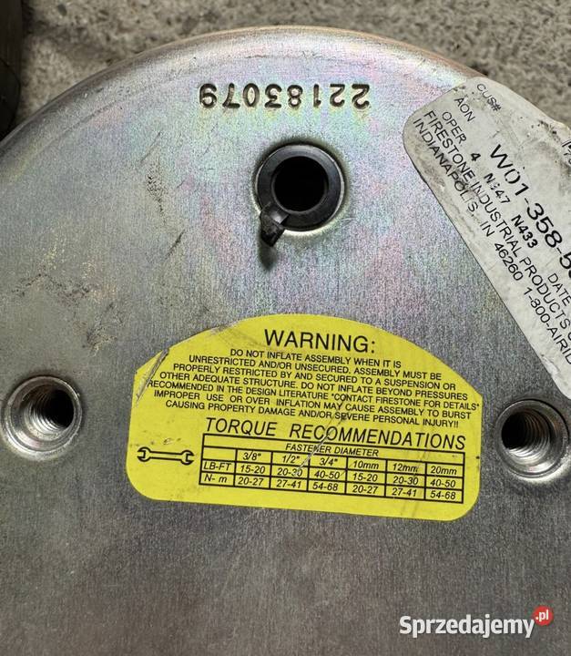 Poduszki Miechy zawieszenia Firestone W013585343