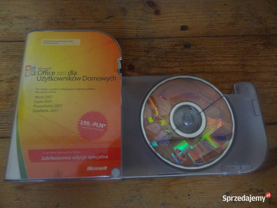Microsoft Office 2007 Użytkowników domowych BOX
