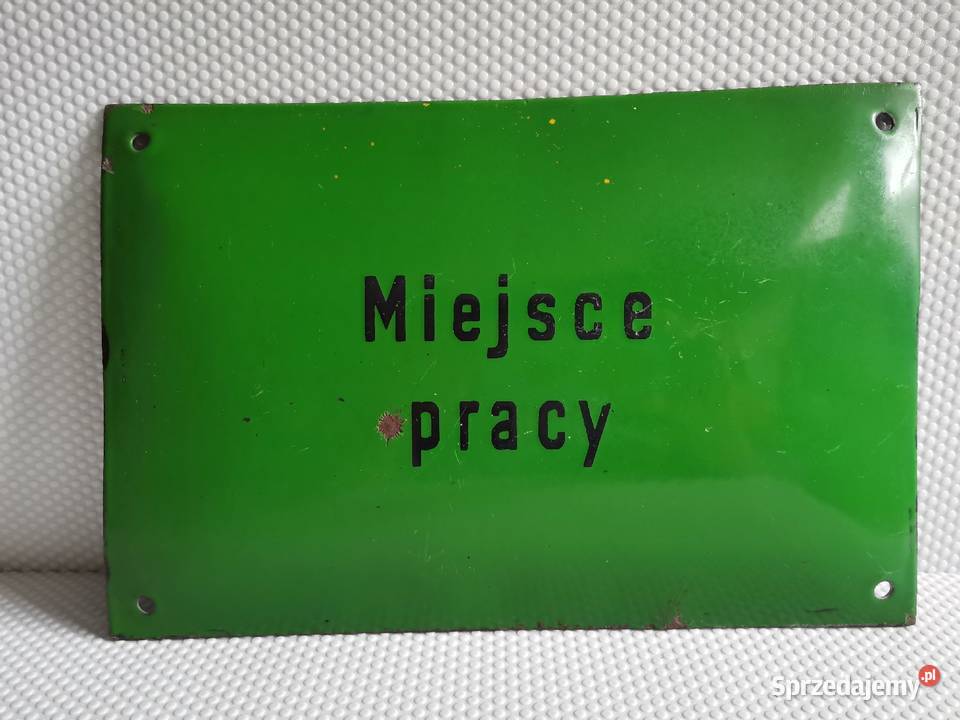 Stara tablica tabliczka informacyjna Miejsce śląskie Katowice